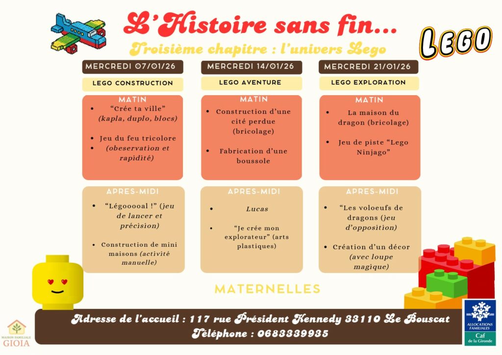 Planning des maternelles